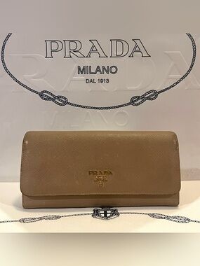 Prada Saffiano Leather Continental Wallet
